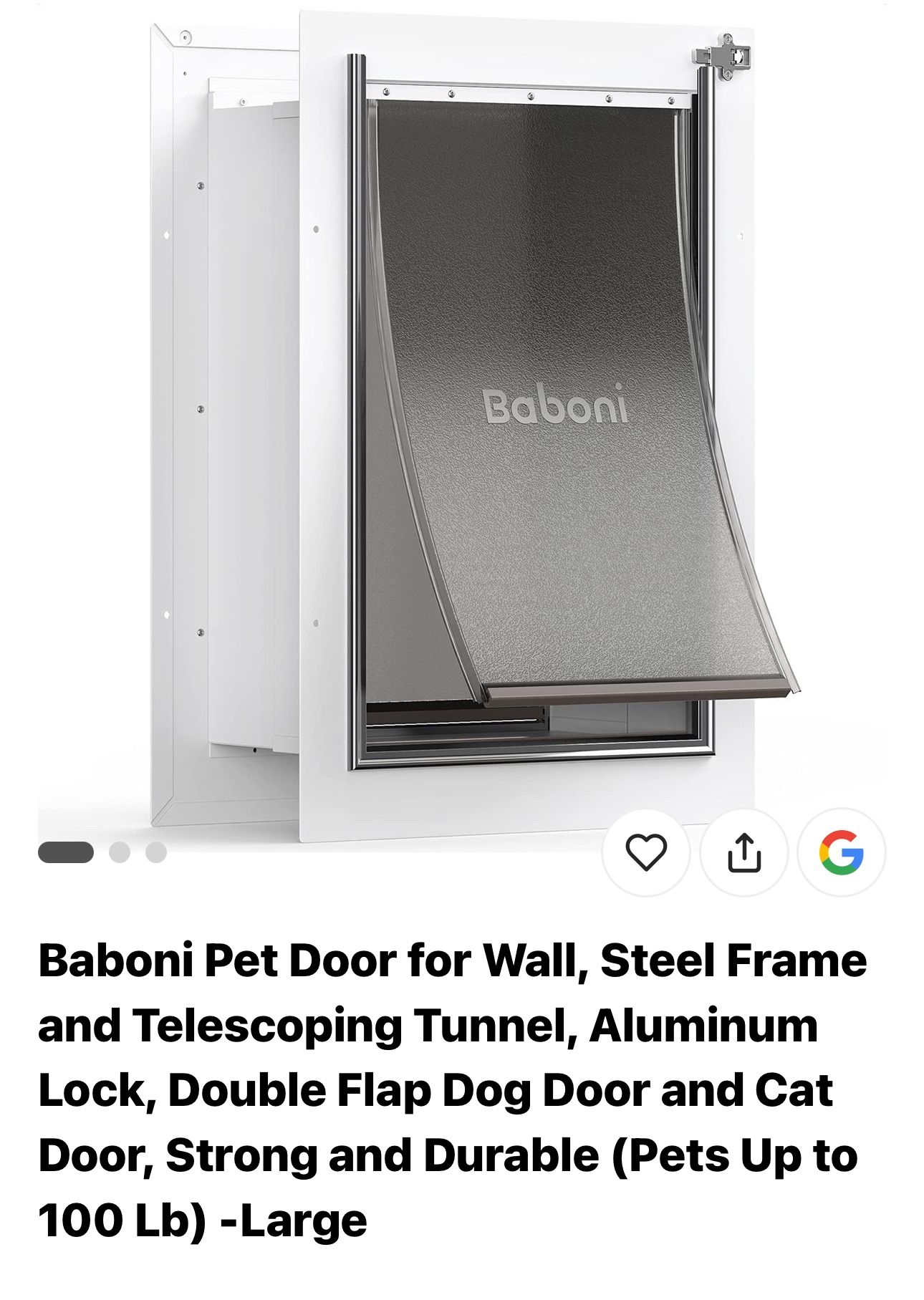 Baboni Dog Door
