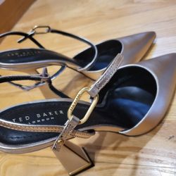 Ted Baker Women's Coriana Heeled Pump Shoe Size 40 EUR 9.5 - 10 US Rosegold
