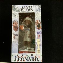 Limited Edition LA Clippers Kawhi Leonard "Santa Klaws" Bobblehead – Ho-Ho-Holiday Slam Dunk Collectible!