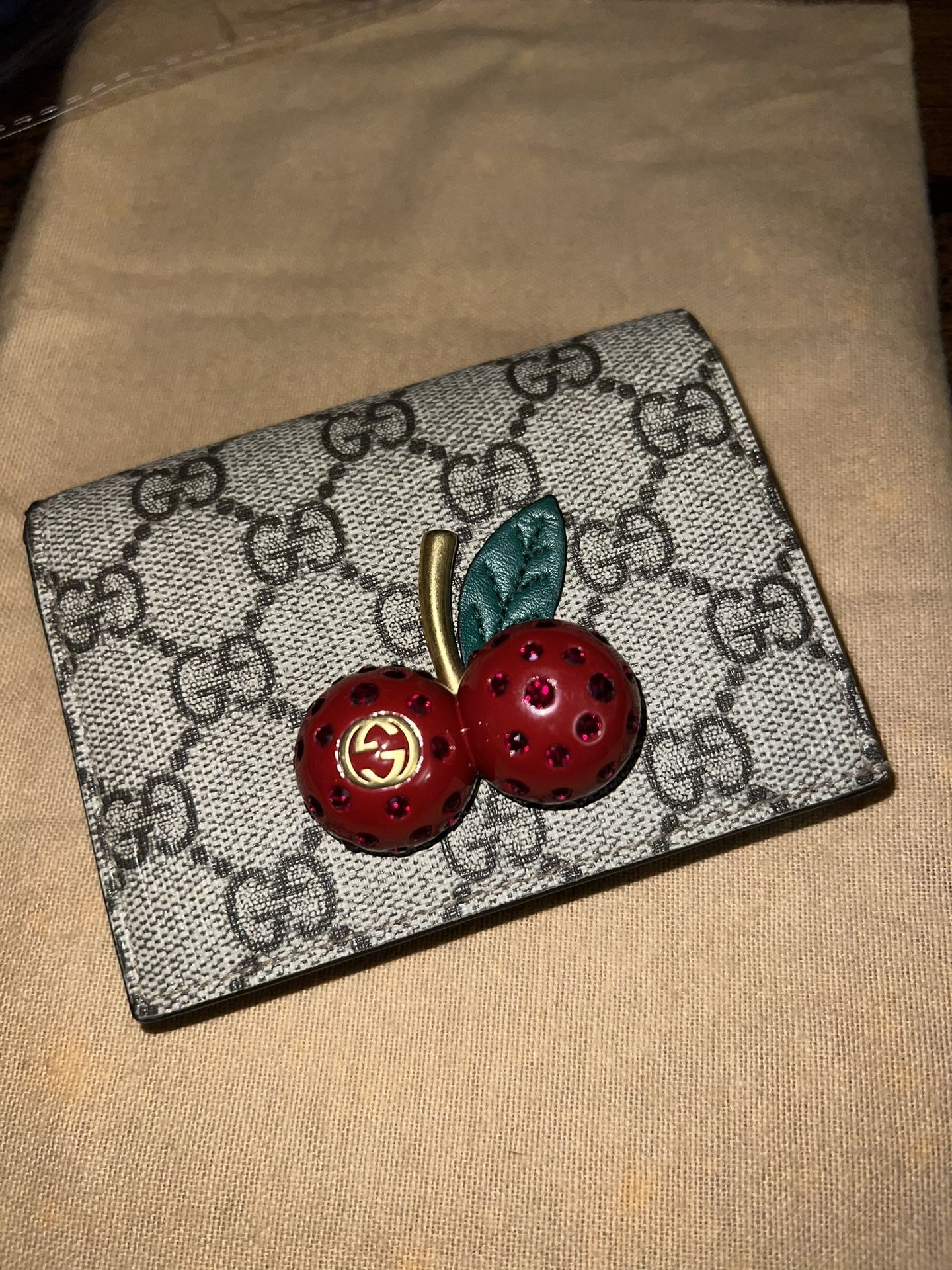 GG Supreme Wallet W/ Cherries 