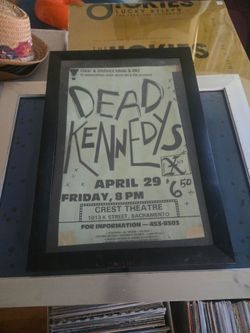 Dead Kennedys Framed Concert Poster Sacramento