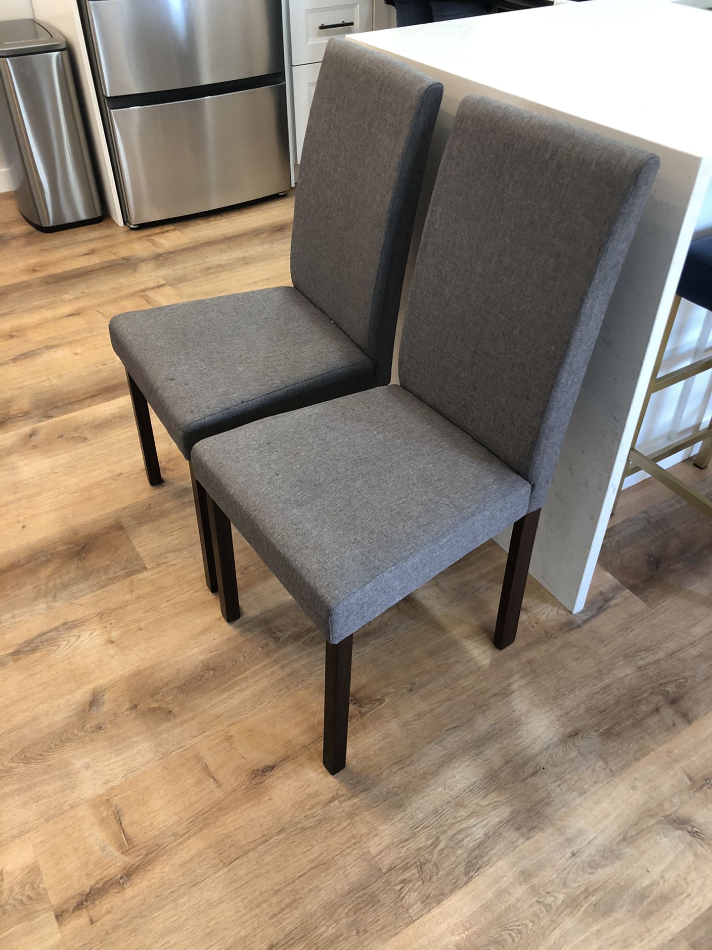 Grey Parson Chairs (Set of 2)