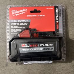 Milwaukee M18 18-Volt Lithium-Ion High Output Battery Pack 6.0Ah
