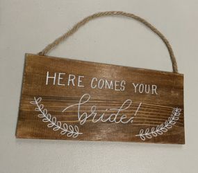 Double Sided Ring Bearer sign