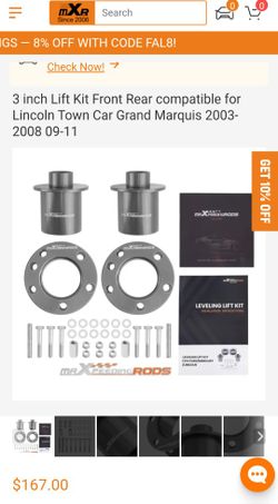 Lift KIT FRONT REAR LINCOLN TOWN CAR