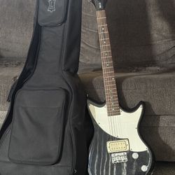 Electric guitar with case