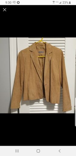 KATE HILL Leather Blazer