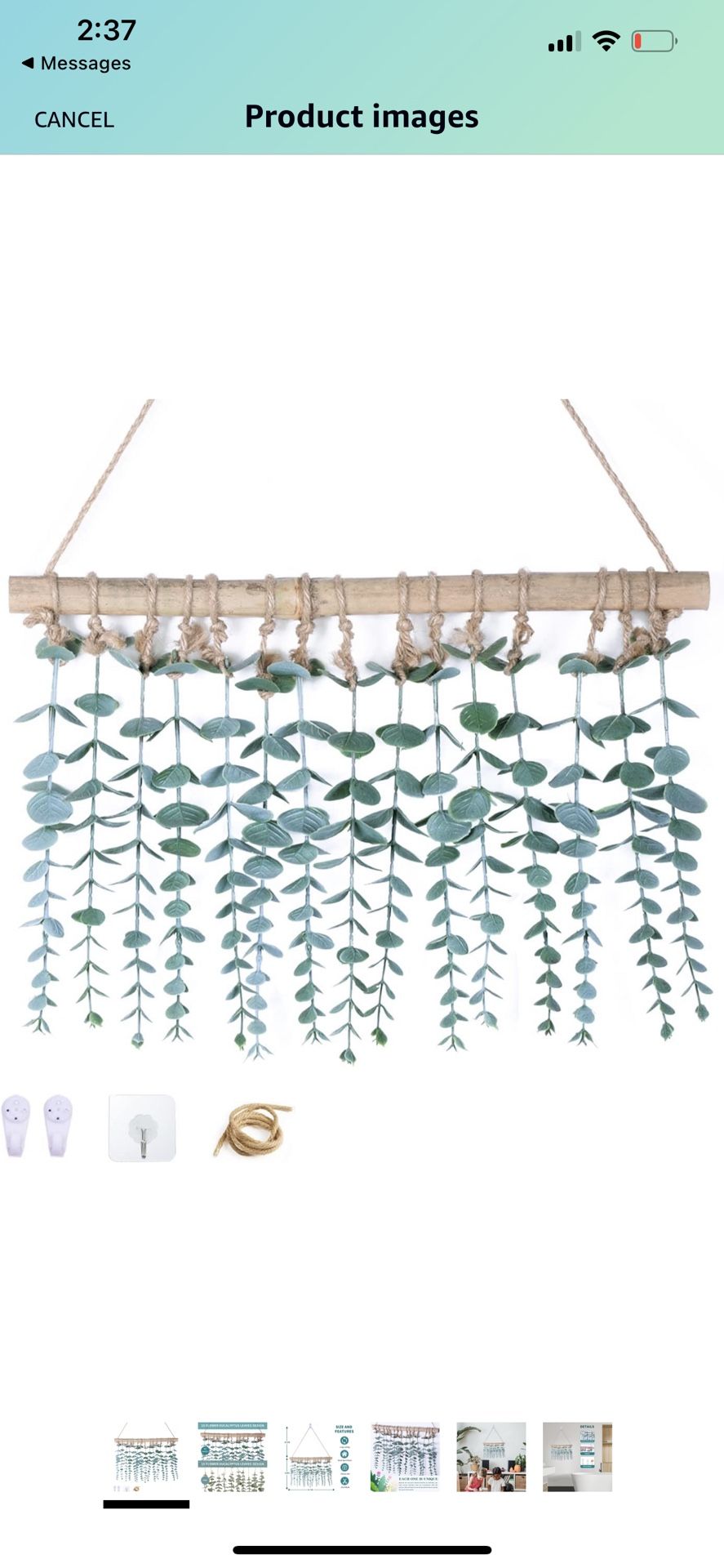 Ethuh Eucalyptus Stems-Wall Hanging Decor-Artificial Eucalyptus Bedroom Decor, Boho 15pcs Fake Eucalyptus Leaves Greenery 