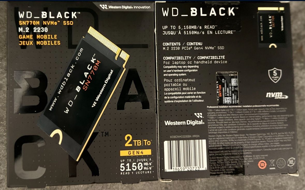 2TB WD_Black SN770M SSD