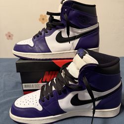 Jordan 1 Court Purple Sz 10