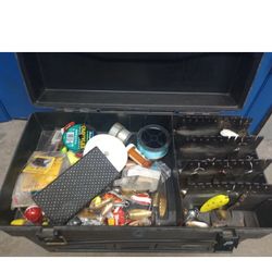 Fantom Pro Fishing Tackle Box, Vintage Floating Replica Bait, Anglers Gear