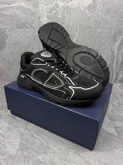 B30 Christian Dior Black Men Shoes