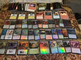 253 Magic The Gathering Cards 220 regular cards and 33 Foil cards