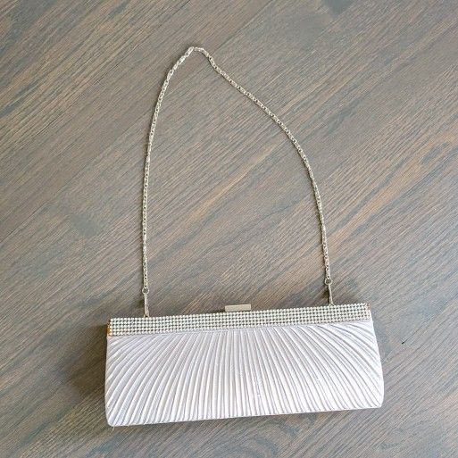 Formal Evening Clutch - Silver