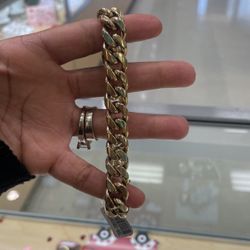 10k Cuban Bracelet 