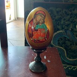 Russian Orthodox Church Easter egg Large The MOTHER OF TENDENO