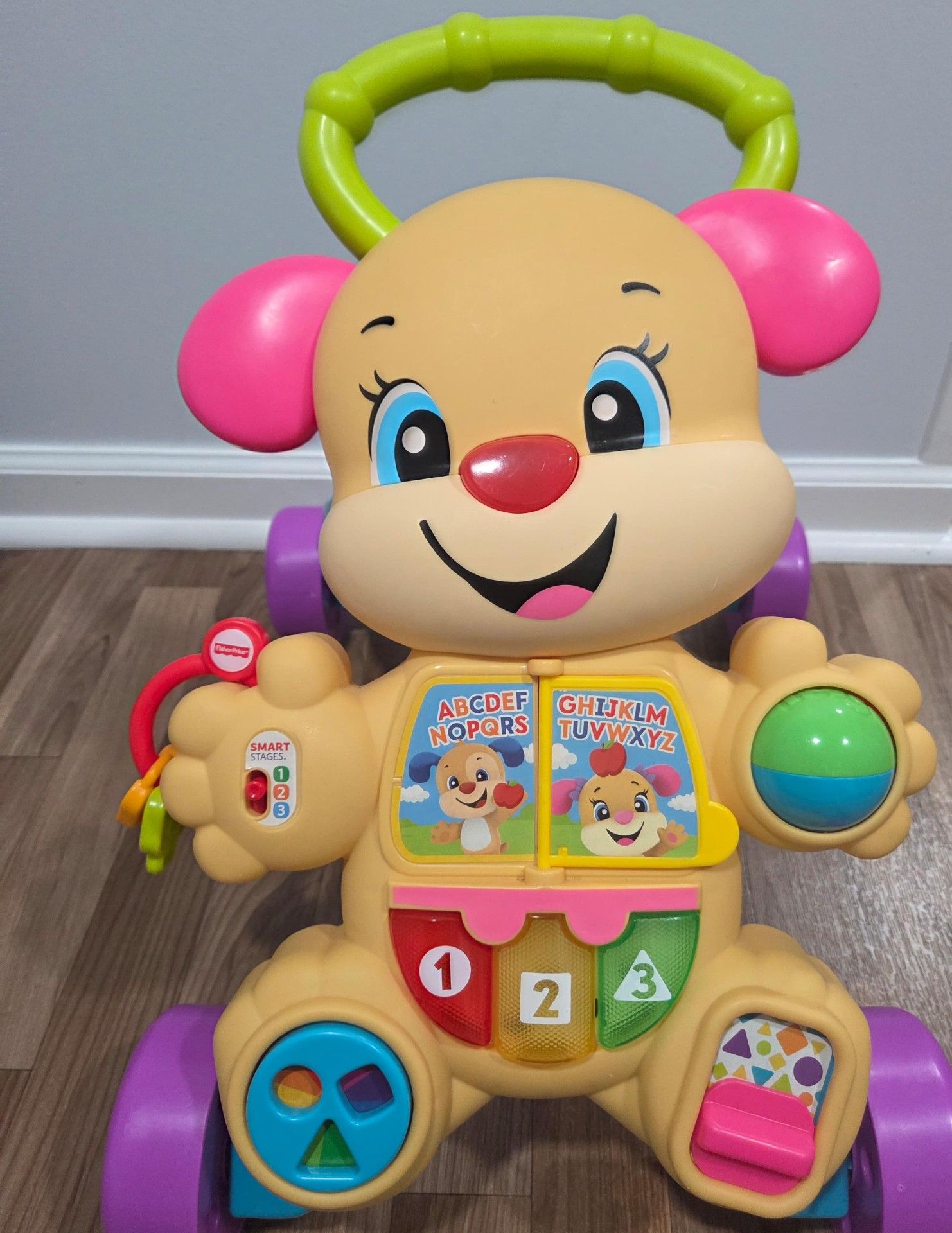 Fisher-Price Baby Toy Laugh & Learn Smart Stages Walker with Educational Music Lights & Activities for Infants Ages 6+ Months