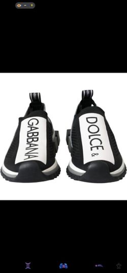 Dolce & Gabbana Designer Sneakers – Clean Black/White – Luxury Slip-On