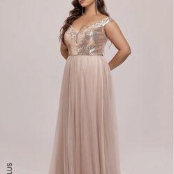 Rosegold Prom Dress 