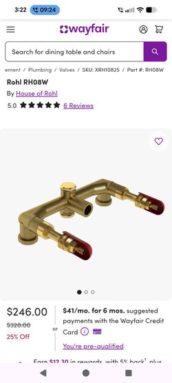 House of Rohl - RH08W
Rohl RH08W