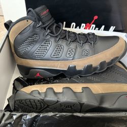 Retro Jordan Olive 9s