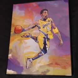 Kobe Bryant 8 inch x 10 inch GLASS frame New #1