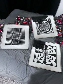 Vintage mid century mirror art