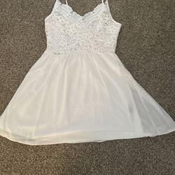 white Flowy Light Dress