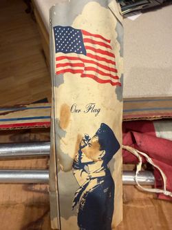 Complete 1960s Boy Scouts of America "Home and Troop" Flag Kit