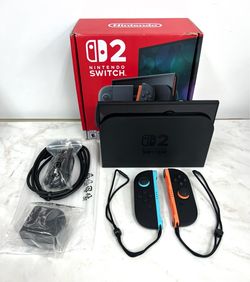 Nintendo switch 2 BBE-001 256GB charcoal black bundle— very good