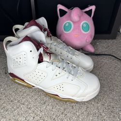 Nike Air Jordan 6 Retro OG GS 2015 'Maroon' 836342-115 Youth Size 7Y, Womens 8.5