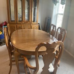 Vintage Buffet Hutch China Cabinet