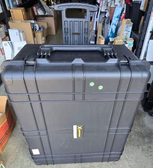Jianhuoxing JHX-1690 Rolling Hard Case With Handle 7 Latches 33.4x28.4x17.6 Great For Guns, Pistols, Cameras And Computers 