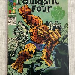 FANTASTIC FOUR #79 Marvel Comics 1968 Silver Age, Stan Lee, Jack Kirby FN+