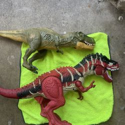 2 Talking Dinasur 12 Inches Long