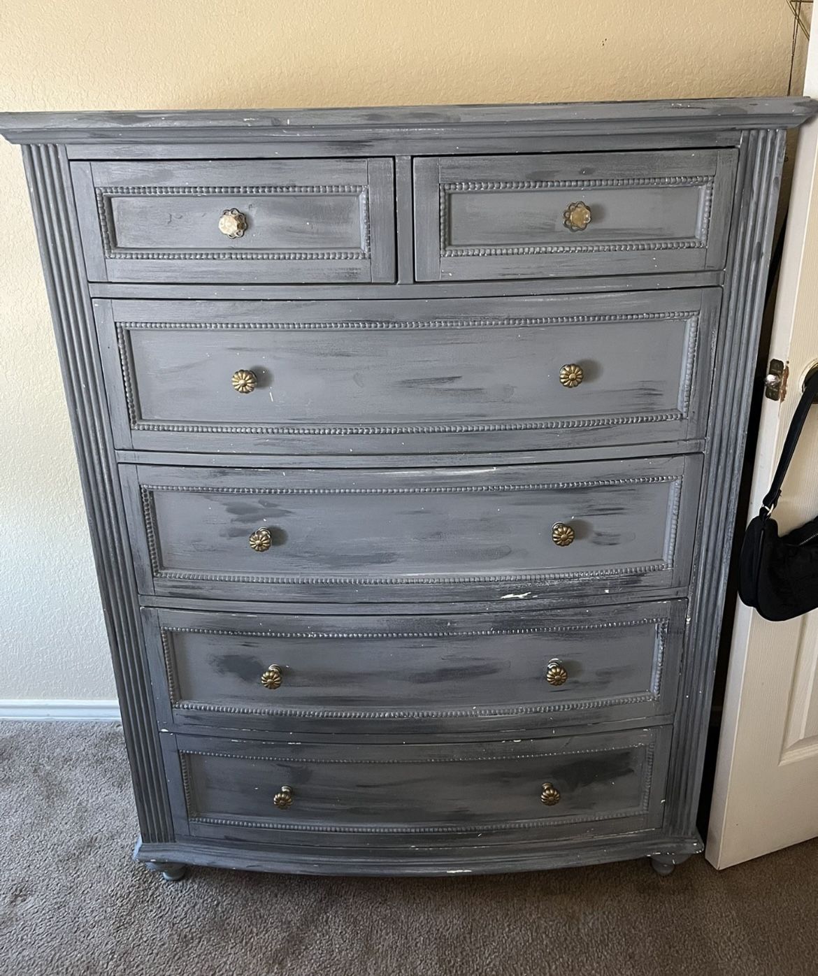 Beautiful Antique Grey Dresser
