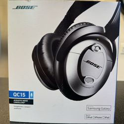Bose QuietComfort 15 Acoustic Noise Cancelling Headphones W/box
