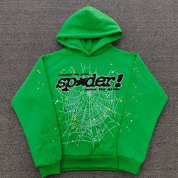Slime Green SP5DER Hoodie