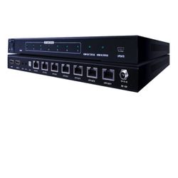 Evolution HDMI® 1×7 Splitter over Cat5e/Cat6 Cable with Additional HDMI® Output five receivers