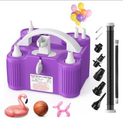 4-in-1 Electric Balloon Pump for All Balloons, Inflatables, and Sports Balls