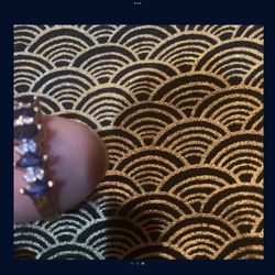14 K Gold Sapphire Anniversary Ring