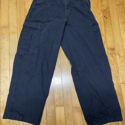 HnM Baggy Cargos 29/30 Black