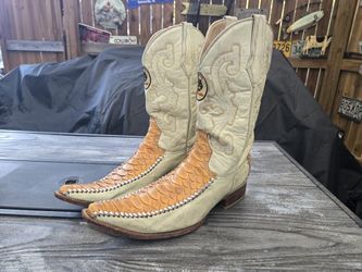 MENS VINTAGE CUSTOM DONALDO COWBOY BOOTS MADE IN MEXICO  SIZE 11