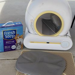 Caja de arena automática, (2026) robot de limpieza multifunción para múltiples gatos, 65 L + 9 L, extra grande, control de aplicación, desodorización,