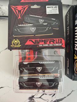 Patriot Viper WHITE LED DDR4 2x8 GB 3200 MHZ RAM