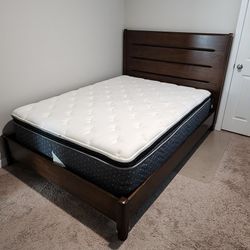 Queen Size Bedroom Set With Mattress 