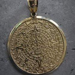 Aztec Calendar Pendant 