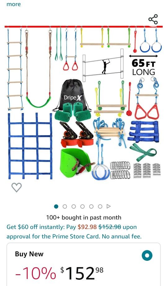 Ninja Sackline Obstacle Course 