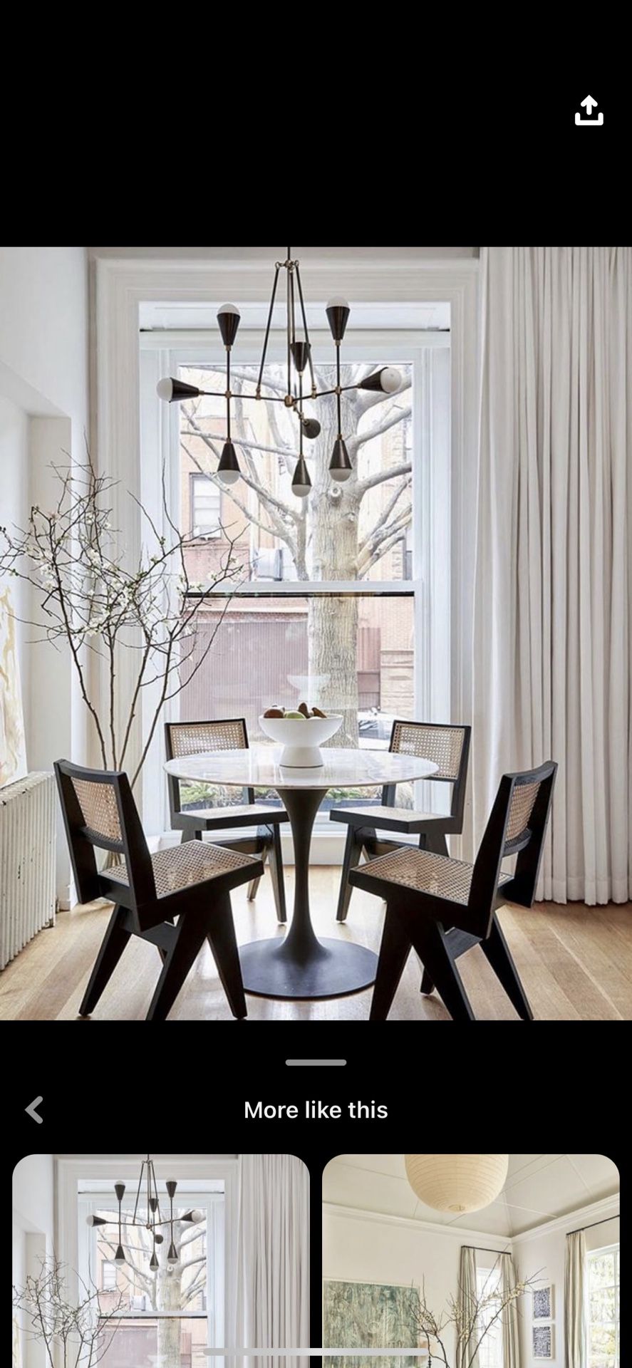Frances & Son Designer Cane Jeanneret Dining Chairs