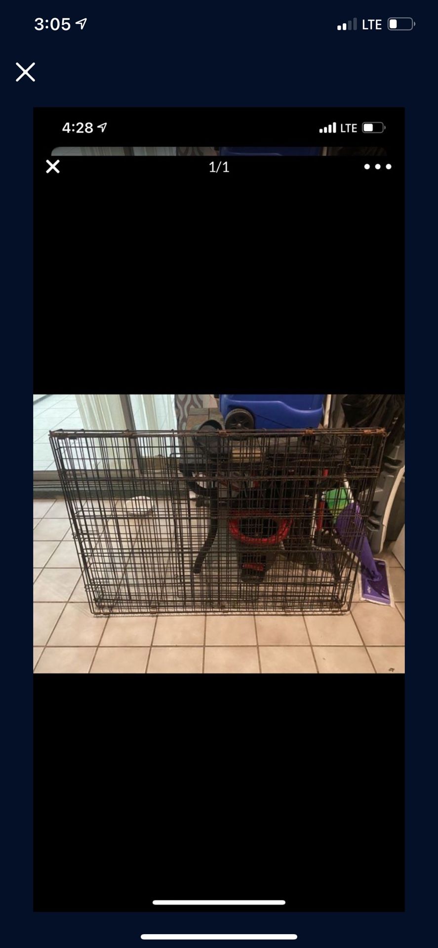 Xl Dog Cage As Is